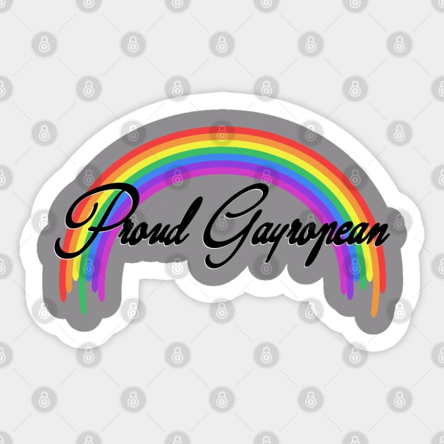 Proud Gayropean Sticker by Emmikamikatze